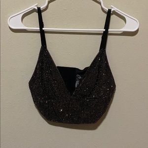Sparkly crop top